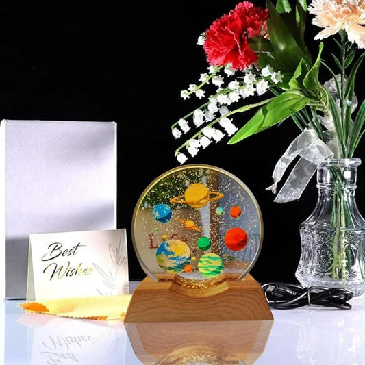 Space Glitter Starry Crystal Galaxy Visualization Lamp