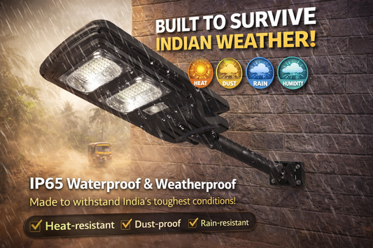 All in One 60W LED Solar Street Light Outdoor Waterproof with Automatic Motion Sensor Lamp for Home, Garden. Parking Lots and Pathway