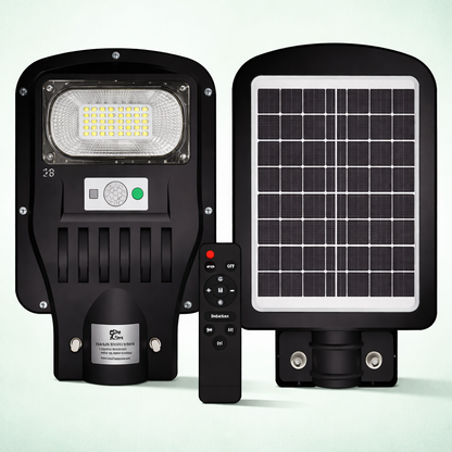 All in One 60W LED Solar Street Light Outdoor Waterproof with Automatic Motion Sensor Lamp for Home, Garden. Parking Lots and Pathway